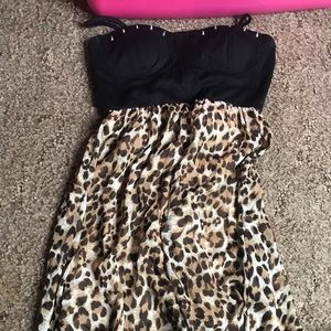 High low cheetah dress